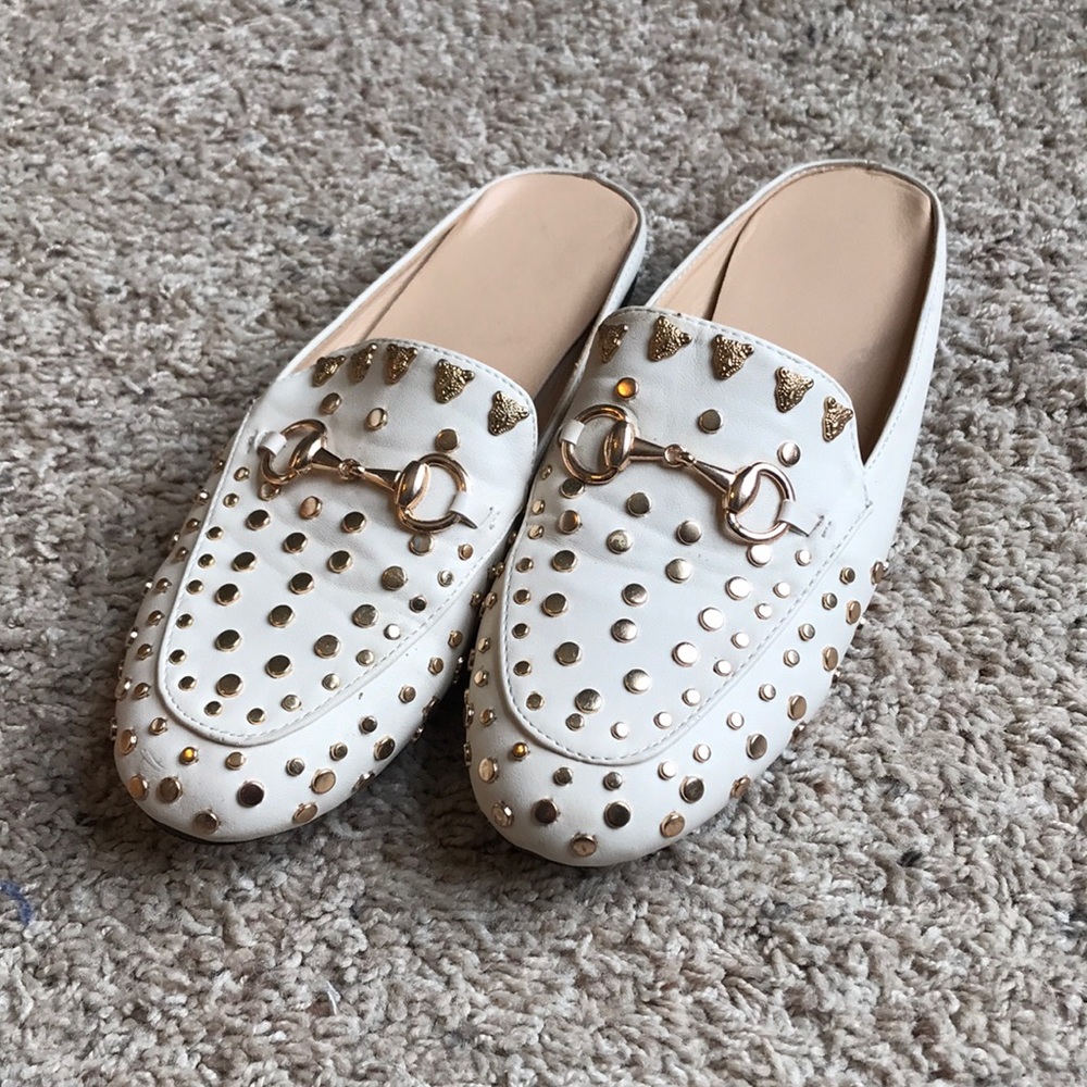 Unbranded white with gold shoes